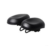 Galette de selle de vélo réglable, housse de selle ergonomique rembourrée avec absorption des chocs, coussin épais pour VTT, vélo de route, ajustement confortable pour les longues distances, noir