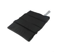 Galette de siège d'extérieur, coussin portable résistant à l'humidité pour voyage et camping (noir)