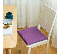 Galette de siège en mousse à mémoire de forme, coussin orthopédique confortable avec attaches pour chaises de salle à manger, siège de jardin carré, antidérapant, lavable, coussin de siège