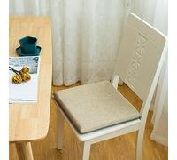 Galette de siège en mousse à mémoire de forme, coussin orthopédique confortable avec attaches pour chaises de salle à manger, siège de jardin carré, antidérapant, lavable, coussin de siège