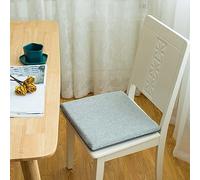 Galette de siège en mousse à mémoire de forme, coussin orthopédique confortable avec attaches pour chaises de salle à manger, siège de jardin carré, antidérapant, lavable, coussin de siège