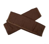 Galette de siège imperméable antidérapante pour chaises Marron 56 x 53 cm | Fil de coton à ressort, base antidérapante, taille 56 x 53 cm, lot de 2, toucher doux