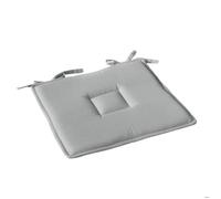 Enjoy Home - Galette de chaise uni effet Bachette - 40 x 40 cm - Gris Gris