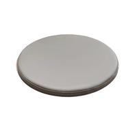 Galette pour Chaise Ronde Casa, Coussins De Chaise D'IntéRieur Dehoussable, Mousse à MéMoire Galette Chaises Scandinave en Cuir Impermeable Anti Taches pour Salon Jardin Exterieur Gris Clair, 40cm