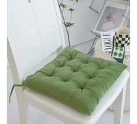 Galettes de Chaise Carrée Coussins de Siège, Extérieures Interieur Jardin Galette de Chaise Coussins de Sol, Coussin Tabouret pour Cuisine Patio, Haute Office Coussin D'assis C 2 Piece