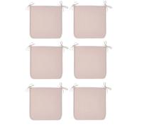 Galettes de chaises - TODAY - Essential - Lot de 6 - 38 x 38 cm - Polyester Rose