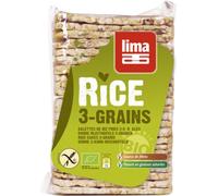 Galettes de riz - 3 céréales carrées 130g