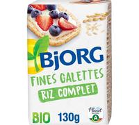 Galettes De riz fines bio BJORG - Le paquet de 130g Lot De 4 - Par Lot