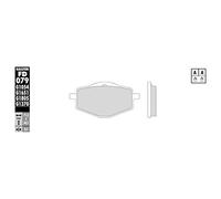 GALFER fd079g1054 semi metallic plaquette de frein