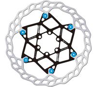 Galfer Wave 2.0 Mm Brake Disc Argenté 180 mm Silver / Blue