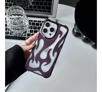 Galful Coque en Silicone pour iPhone 13 Housse Protection Militaire Galvanique Étui de Protection Antichoc avec Coins Renforcés Dissipation Chaleur Case Anti-Rayures Mince Cover-Violette