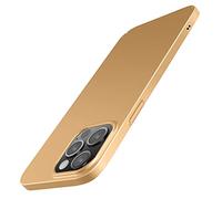 Galful Coque pour iPhone 14 Pro Max, Ultra Fine Housse Mat Hard PC Cover Étui de Protection Mince Bumper Case Anti-Scrat Hardcase Touché Doux Anti-Empreinte digitales 6.7 Pouces Or
