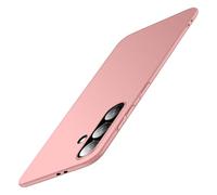 Galful Coque pour Samsung Galaxy S24 FE Ultra Fine Rigide Housse Samsung S24 FE Étui de Protection Ultra-léger Matte PC Hardcase avec Protection Caméra Bumper Slim Case Anti-Scrat Cover-Or Rose