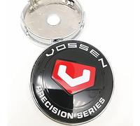 GALGAN 4 pièces Auto ABS Cache-moyeux pour Vossen 60MM Capuchons De Centre Jante Décoration Accessoires,L