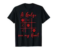 Galgo Tic Tac Toe Won My Heart Greyhound Espagnol T-Shirt