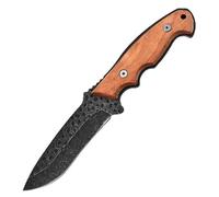 Galica Couteau lame fixe- etui nylon- Lame acier 3CR13- fourreau nylon inclus-