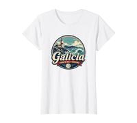 Galice Espagne Cape Sileiro Phare Côte Nord T-Shirt Graphique avec Valeur