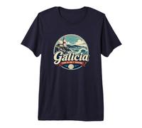 Galice Espagne Cape Sileiro Phare Côte Nord T-Shirt Haut de Gamme