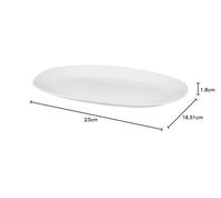 Galicja Assiette Quadro - Assiettes plates - Plates - Service de table - Assiette plate - Assiette blanche - Service de repas - Assiette de repas - Assiette - Tableware - Plate - 23 x 16,5 x 1,8 cm