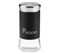 GALICJA GRENO Boîtes à épices - Organisateur d'épices - Poivrière - Salière - Petit pot à épices - Bocaux à épices - 150 ml - Noir