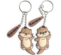 Galilea® Originels Porte-clés pour Couples, Cadeau pour Couples et Amitié, Original et Unique (Notter), Loutre, S