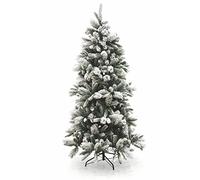 Galileo Casa 2411825 Arbre Noël Xmas, PVC, Blanc/Argent, 120 x 120 x 210 cm