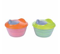 Galileo Casa 5911117 Essoreuse à salade avec manivelle manuelle, panier amovible, Ø 24 cm, 4 L, plastique, assorti