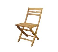 Galileo Casa Bali Chaise Pliante, acia, Alliage d'acier Lin, Bois Naturel