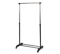 Galileo Casa Porte-manteau en métal, 4 roues pivotantes, 2 tiges porte-chaussures 88 x 43 x H 170 cm, Oui