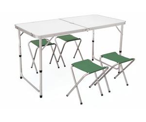 Galileo Casa Set de Table Valise avec 4 tabourets refermables, Pic-Quick