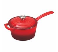 Galileo Casserole avec couvercle 19,3 cm en fonte émaillée, induction, rouge, Les Cocottes OuiChef