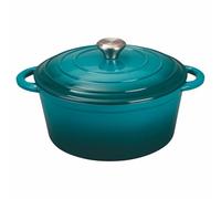 Galileo Casserole avec couvercle 28,5 cm en fonte émaillée, induction, octane Les Cocottes OuiChef