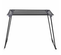 GALILEO Étendoir Extensible en métal, Noir satiné, refermable, étend 17 m de Linge, Laundry Ouiordre