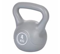 GALILEO Kettlebell 4kg d'entraînement antidérapant gris clair FitLover
