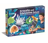 Galileo Lab 59330 - Cristaux et Pierres précieuses Deluxe, Culture de Cristaux et Collecte de Pierres précieuses pour Les Enfants à partir de 8 Ans Clementoni