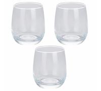 Galileo Lot de 3 verres à eau 350 ml en verre transparent, Evelyn Sibil