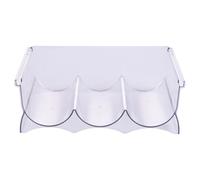 Galileo Porte-bouteille de réfrigérateur 29,4 x 20,6 x 10 cm, 3 compartiments, en plastique PET, transparent, Oui