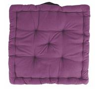 GALILEO SpA Lot de 4 Coussins de Matelas pour Chaise 40 x 40 x 8 cm, Violet Aubergine, Sibylle