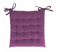 GALILEO SpA Lot de 5 Coussins de Chaise à Lacets 40 x 40 cm, Violet Aubergine, Sibylle