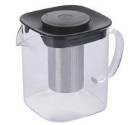 GALILEO Théière carrée 1 L avec infuseur en verre borosilicate, OuiChef