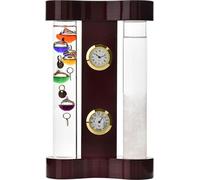 Galileo Thermomètre & Verre de tempête -18cm Multi Col 5 Ampoule WD760 (Taille unique) (Acajou)