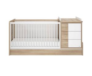 Galipette - Lit combiné évolutif Sacha Chêne 70 x 140 cm