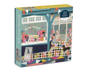 Galison 9780735368583 Book Haven 1000 Piece Puzzle in Square Box