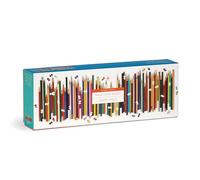 Galison 9780735370456 Frank Lloyd Wright Colored Pencils Shaped 1000 Piece Panoramic Puzzle