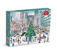 Galison 9780735371989 Michael Storrings Snowfall on Park Avenue Jigsaw Puzzle, Multicoloured, 1000 Pieces