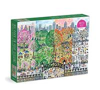 Galison Puzzle 1000 pièces - Dog Park in Four Seasons - Michael Storrings - Multicolore