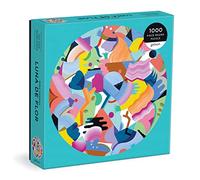 Galison 9780735373242 Mina Hamada Luna de Flor Round Jigsaw Puzzle