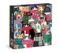 Galison - Puzzle Wintry Cats - Multicolore - 500 pièces