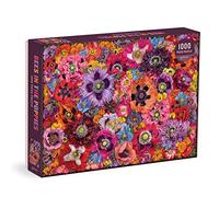 Galison 9780735375550 Bees in The Poppies Jigsaw Puzzle, Multicoloured, 1000 Pieces