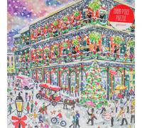 Galison 9780735375857 Michael Storrings Christmas in New Orleans Jigsaw Puzzle, Multicoloured, 1000 Pieces